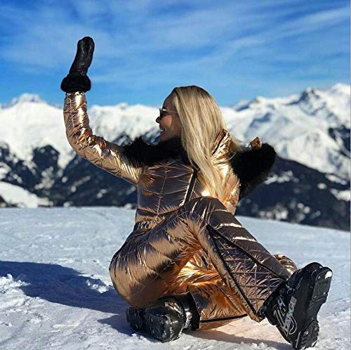 Traje de esquí de una pieza para nieve para mujer, mono de lana de esquí de  montaña, súper cálido, chaqueta de esquí, pantalones, traje de nieve  transpirable, Invierno - AliExpress