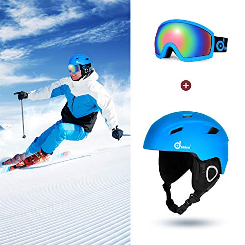 Copozz-casco de esquí para hombre y mujer, de media cobertura, para  Snowboard, Moto de nieve